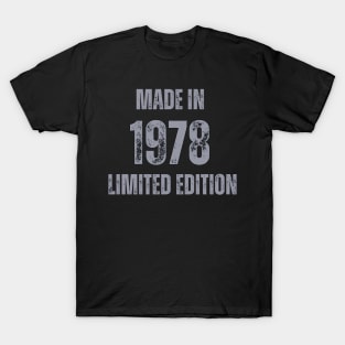 Vintage Made in 1978 , Limited Edition  , Gift for Mom Dad Birthday T-Shirt